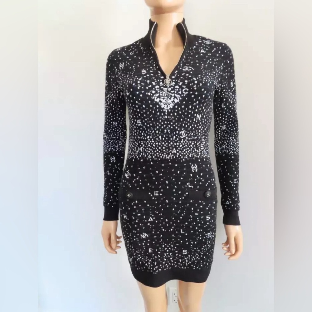 Authentic Chanel SS20 Knit Dress Size F 34/US 2